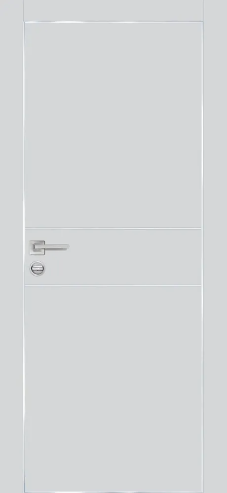 Межкомнатная дверь ПХ-15  AL кромка с 4-х ст. Сапфир матовый