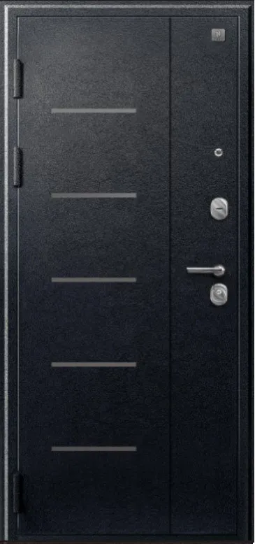 Товар Дверь V-06 Черный муар - Лиственница темная DIS007348