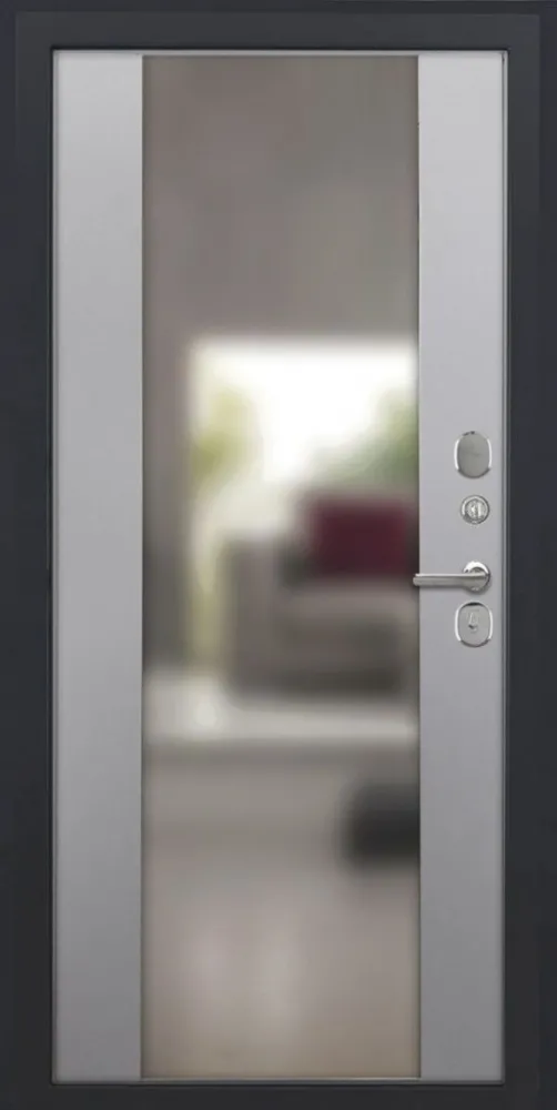 Товар Дверь ДвериПРО L-45 Алиса (16мм, ПВХ софт грей, зеркало) DPRO220479